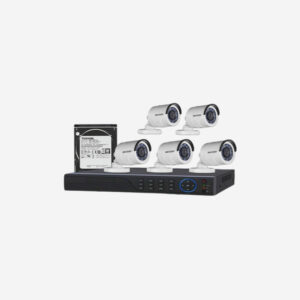 HIKVISION 5 Unit 1080P Night Vision Security CC Camera Package - Image 1