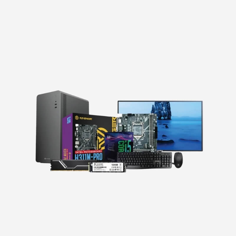 Intel 8th Gen Core i5 Desktop PC with Monitor