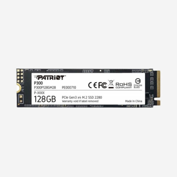 1-399132 PATRIOT P300 128GB M.2 2280 PCIe Gen3 x4 NVMe SSD