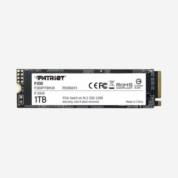 1-579757 PATRIOT P300 1TB M.2 2280 PCIe Gen3 x4 NVMe SSD