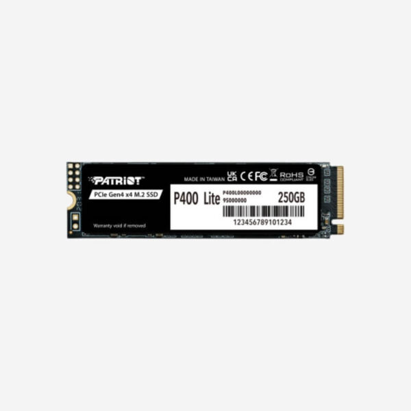 1-725331 PATRIOT P400 Lite 250GB M.2 2280 PCIe Gen4 x4 NVMe SSD